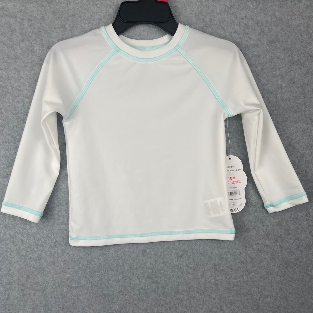 Wonder Nation Long Sleeve Swim Rash Guard Size 18 months